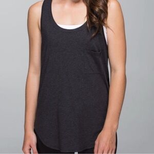 Lululemon yogi racer tank. No size dot, fits like a large/12